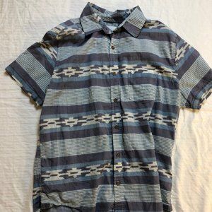 Aeropostale - Men's Short Sleeve Button Up - Geometric Pattern